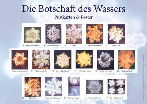 Postkartenset - Wasser-Kristallbilder