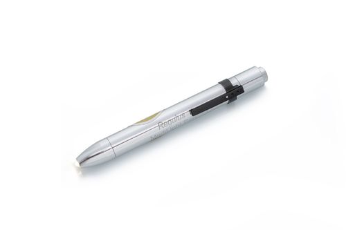 Regulus Medi-Light-Pen in silber, gelbes Licht - 5G Folienaufkleber